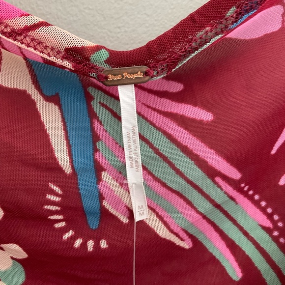 Free People, sheer floral “cocoa combo” top - Picture 10 of 13